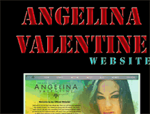 Tablet Screenshot of angelinavalentineofficial.com